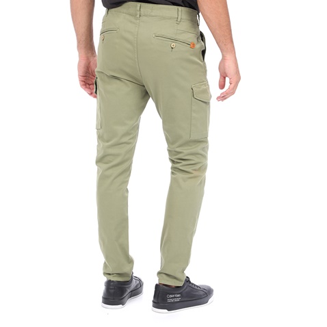 STAFF JEANS-Ανδρικό παντελόνι cargo STAFF JEANS DAVE χακί