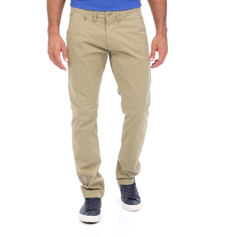 STAFF JEANS -Ανδρικό παντελόνι chino STAFF JEANS CULTON χακί