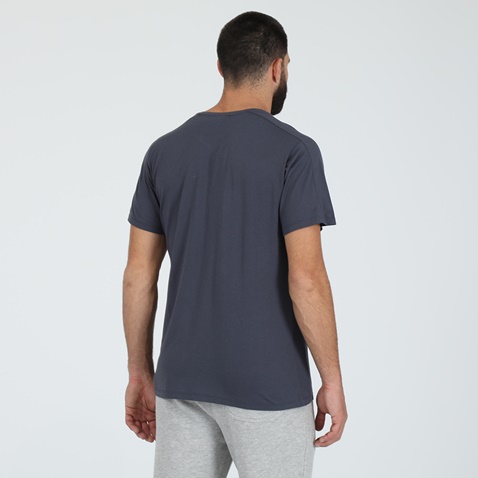 DIRTY LAUNDRY-Ανδρικό t-shirt DIRTY LAUNDRY ONE-PIECE SHOULDER MODAL μπλε