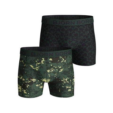 BJORN BORG-Ανδρικά εσώρουχα boxer σετ των 2 BJORN BORG πράσινα