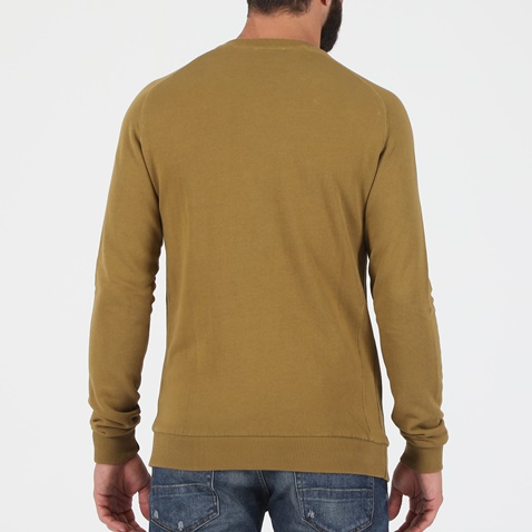 DIRTY LAUNDRY-Ανδρική φούτερ μπλούζα DIRTY LAUNDRY COLLEGE CREWNECK κίτρινη