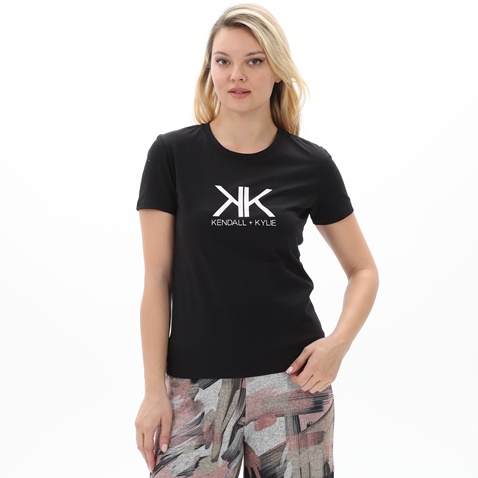 KENDALL+KYLIE-Γυναικείο t-shirt KENDALL+KYLIE KKW.1W1.016.028 μαύρο