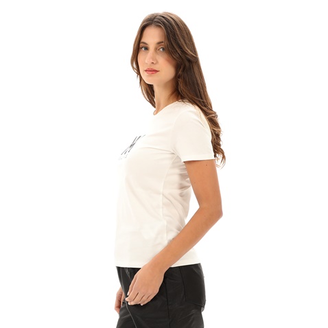 KENDALL+KYLIE-Γυναικείο t-shirt KENDALL+KYLIE KKW.1W1.016.028 ACTIVE LOGO V1 εκρού