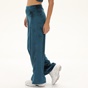 KENDALL+KYLIE-Γυναικείο βελουτέ παντελόνι φόρμας KENDALL+KYLIE FLARE μπλε