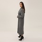 KENDALL+KYLIE-Γυναικείο μακρύ παλτό KENDALL+KYLIE  KKW.1W1.061.007 γκρι