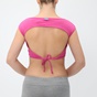 BODYTALK-Γυναικείο αθλητικό μπουστάκι BODYTALK JAZZW OPEN BACK TOP ροζ