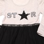 SAM 0-13-Παιδικό φόρεμα SAM 0-13 STAR μπεζ μαύρο