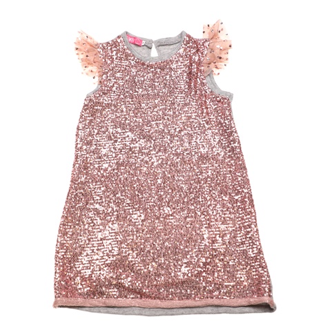 SAM 0-13-Παιδικό φόρεμα με παγιέτες SAM 0-13 γκρι ροζ