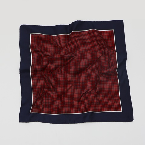 MARTIN & CO-Ανδρικό μαντήλι τσέπης MARTIN & CO κόκκινο μπλε