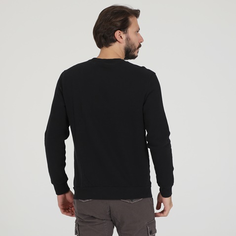 DIRTY LAUNDRY-Ανδρική φούτερ μπλούζα DIRTY LAUNDRY CAPITONE CREWNECK μαύρη