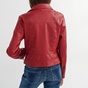 ATTRATTIVO-Γυναικείο biker jacket ATTRATTIVO κόκκινο