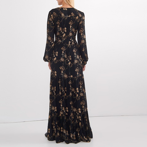 ATTRATTIVO-Γυναικείο μακρύ φόρεμα ATTRATTIVO μαύρο