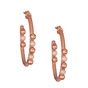 JEWELTUDE-Γυναικεία ασημένια σκουλαρίκια JEWELTUDE 12283 ροζ χρυσά