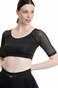 BODYTALK-Γυναικείο αθλητικό cropped top BODYTALK 1211-909920 BOUNCINGBABE μαύρο