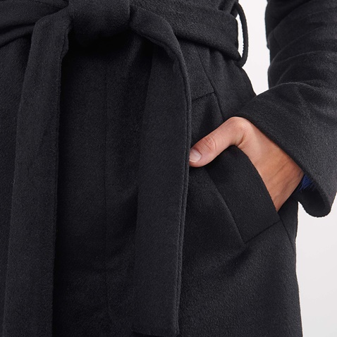 ATTRATTIVO-Γυναικείο παλτό 'ALE μαύρο
