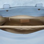 FOLLI FOLLIE-Γυναικεία μεγάλη δερμάτινη τσάντα ώμου FOLLI FOLLIE Metropolitan Fab γαλάζια