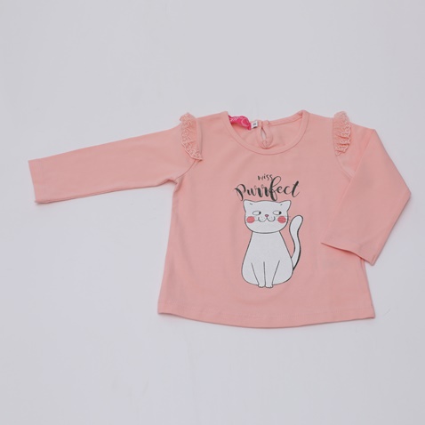 SAM 0-13-Παιδική μπλούζα SAM 0-13 PURRFECT ροζ