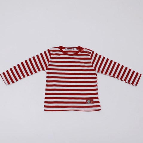 SAM 0-13-Παιδική μπλούζα SAM 0-13 ριγέ λευκή κόκκινη