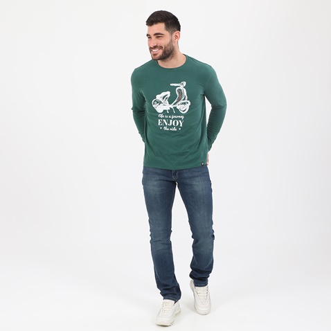GREENWOOD-Ανδρική μπλούζα GREENWOOD PEACH FINIS πράσινη