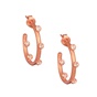 JEWELTUDE-Γυναικεία ασημένια σκουλαρίκια JEWELTUDE ροζ χρυσά