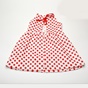 SAM 0-13-Παιδικό φόρεμα SAM 0-13 121.116 λευκό κόκκινο πουά