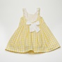 SAM 0-13-Παιδικό φόρεμα SAM 0-13 121.145 κίτρινο λευκό καρό