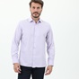 MARTIN & CO-Ανδρικό πουκάμισο MARTIN & CO 690-2 REGULAR FIT μοβ