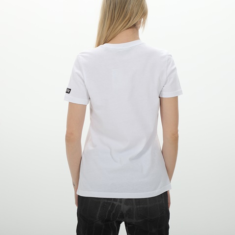 SUPERDRY-Γυναικείο t-shirt SUPERDRY SD0APW1010846A000000 OVIN VINTAGE CROSSING LINES λευκό