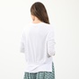 ATTRATTIVO-Γυναικεία μπλούζα και κολιέ ATTRATTIVO λευκή