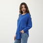 ATTRATTIVO-Γυναικεία μακριά μπλούζα ATTRATTIVO μπλε