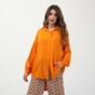 ATTRATTIVO-Γυναικεία μακριά πουκαμίσα ATTRATTIVO πορτοκαλί