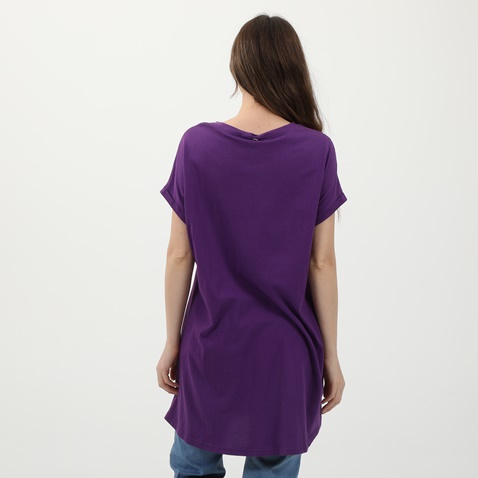 'ALE-Γυναικεία μακριά μπλούζα 'ALE μοβ