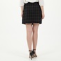 ATTRATTIVO-Γυναικεία mini φούστα ATTRATTIVO καρό μαύρη