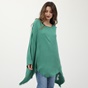 'ALE-Γυναικεία μακριά ασύμμετρη μπλούζα 'ALE πράσινη