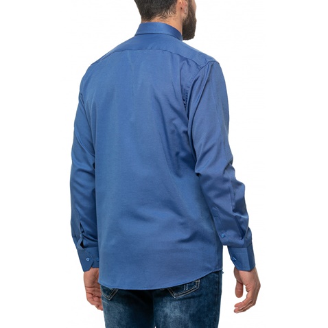 AMERICANINO-Ανδρικό πουκάμισο AMERICANINO μπλε