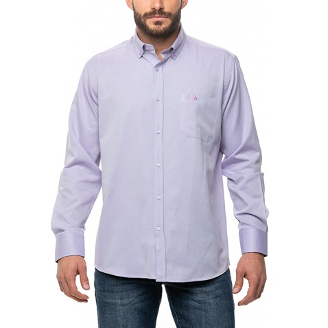 AMERICANINO-Ανδρικό πουκάμισο AMERICANINO λιλά