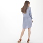 ATTRATTIVO-Γυναικείο φόρεμα πουκαμίσα ATTRATTIVO γαλάζιο