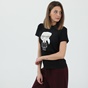 KARL LAGERFELD-Γυναικείο t-shirt KARL LAGERFELD APPAREL IKONIK μαύρο