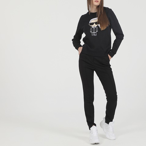 KARL LAGERFELD-Γυναικεία φούτερ μπλούζα KARL LAGERFELD IKONIK μαύρη