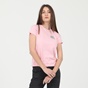 KARL LAGERFELD-Γυναικείο t-shirt KARL LAGERFELD 211W1715 MINI IKONIK BALLOON ροζ