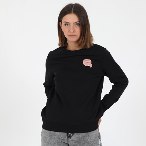 KARL LAGERFELD-Γυναικεία φούτερ μπλούζα KARL LAGERFELD MINI IKONIK BALLOON μαύρη