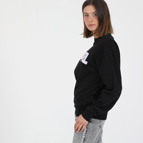 KARL LAGERFELD-Γυναικεία φούτερ μπλούζα KARL LAGERFELD UNISEX BALLOON μαύρη
