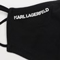 KARL LAGERFELD-Μάσκες προστασίας σετ των 2 KARL LAGERFELD 211W3910 IKONIK μαύρες