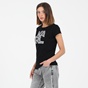 KARL LAGERFELD-Γυναικείo t-shirt KARL LAGERFELD CO T-SHIRT μαύρο