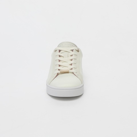 TED BAKER-Γυναικεία sneakers TED BAKER SERENDIPITY SATIN TRAINERS λευκά ροζ