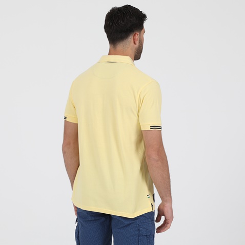 DORS-Ανδρική polo μπλούζα DORS κίτρινη