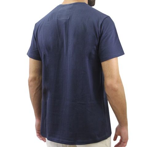 DORS-Ανδρικό t-shirt με τσέπη DORS μπλε