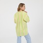 'ALE-Γυναικείο πουκάμισο 'ALE πράσινο πορτοκαλί ριγέ