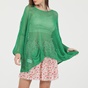 'ALE-Γυναικεία πλεκτή μπλούζα 'ALE πράσινη