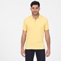 MARTIN & CO-Ανδρική polo μπλούζα MARTIN & CO κίτρινη